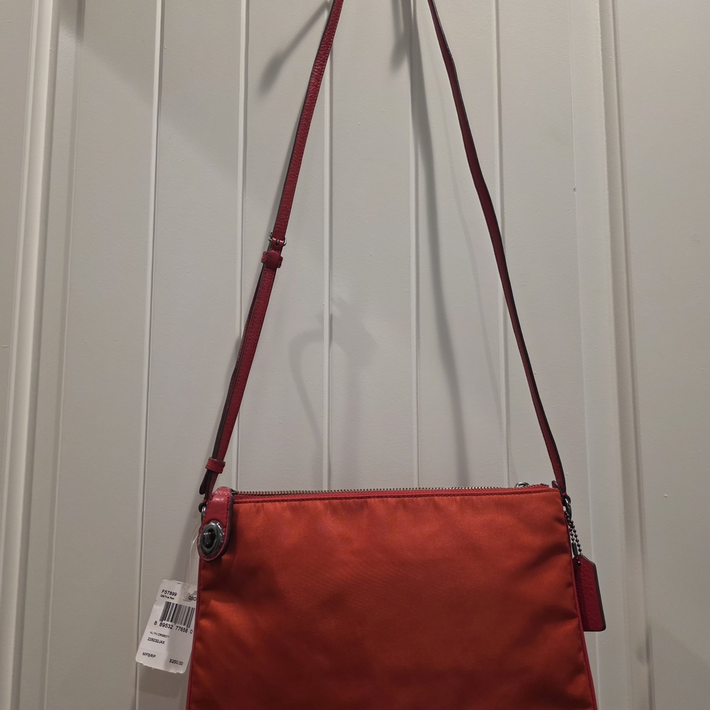Coach Red Nylon Crossbody Bag - New With Tags